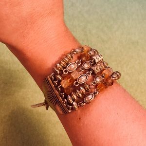 Lucky Brand Citrine Link Bracelet